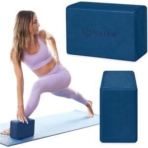 Yoga Block - Supportive Latex-Free Eva Foam - Soft Non-Slip Surface with Edges